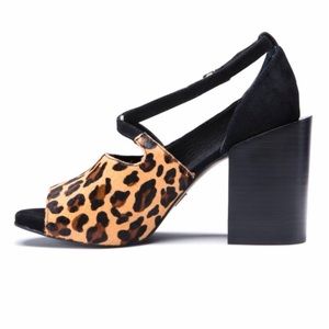 Final Price NWB LuLaRoe Georgia Heel Leopard Pony Hair Shoes